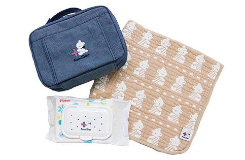 出産記念品 おむつポーチ＆おくるみ